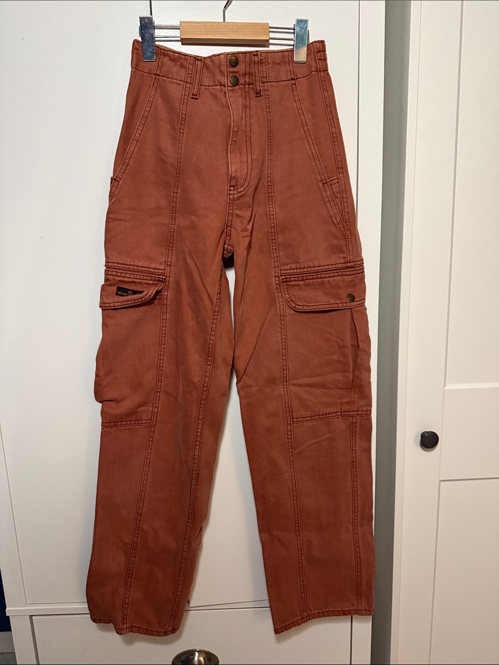 BDG Rust-Tone Cargo Pants - High-Waist Utility Style